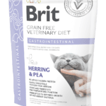 Karma gastrointestinal dla kota, sucha 400g - Brit Veterinary Diets Cat Grain-free Gastrointestinal, śledź i żółty groszek