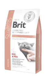 Karma dla kota nerkowa, sucha 2kg - Brit Veterinary Diets Cat Grain-free Renal, jajka i groszek