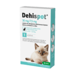 Odrobaczenie dla małego kota (od 0,5 do 2,5kg), roztwór do nakrapiania - Dehispot 30 mg/7,5 mg