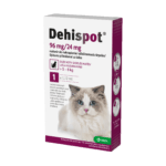 Odrobaczenie dla dużego kota (od 5 do 8kg), roztwór do nakrapiania - Dehispot 96 mg/24 mg