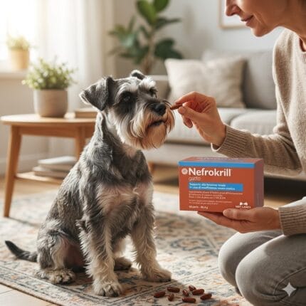 Nefrokrill kapsułki, suplement na nerki dla psa i kota