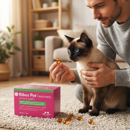 Ribes pet ultra kapsułki, suplement na skórę dla psa i kota