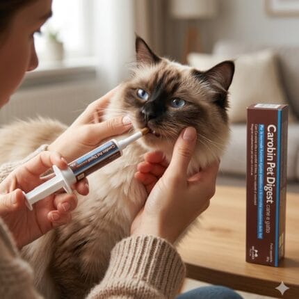 pasta na biegunkę dla psa i kota wsparcie jelit, carobin pet digest pasta 30g