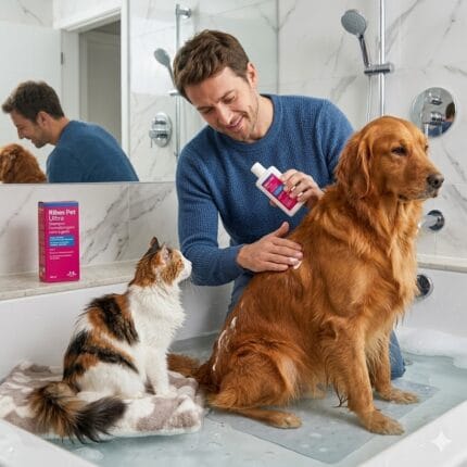 Ribes pet ultra, szampon dermatologiczny dla psów i kotów, balsam dla psa