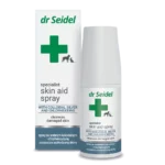 Butelka 50ml spray Dr Seidel Skin Aid preparat wspomagający regenerację skóry dla psa i kota