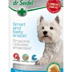 smakołyki dla psa na świeży oddech dr Seidel 90g opakowanie stojące