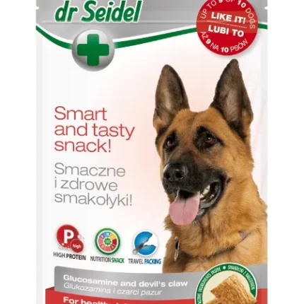 Smakołyki dla psa na stawy dr Seidel 90g – opakowanie ze struną