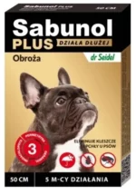 Obroża przeciw pchłom i kleszczom dla psa – Sabunol dr Seidel, skuteczna ochrona do 5 miesięcy - obrazek 2
