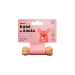 Hipoalergiczna Azanki Kość do żucia Mini o długości 10cm, wykonana z naturalnej skóry końskiej z dodatkiem jagód goji, idealna dla psów miniaturowych z alergiami.