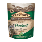 Carnilove Adult Pheasant & Raspberry Leaves 300g – Bezzbożowa mokra karma z bażantem i liśćmi malin, saszetka
