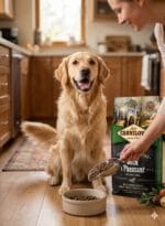 Opakowanie karmy Carnilove Adult Duck & Pheasant 1,5 kg w kolorach beżu i brązu z wizerunkiem psa i dzikiego ptactwa, informujące o składzie bezzbożowym.