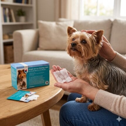 Kup chusteczki do czyszczenia oczu dla psa i kota Covetrus. Idealne do usuwania zacieków i wydzieliny. Bezpieczne, łagodne i wygodne w użyciu.