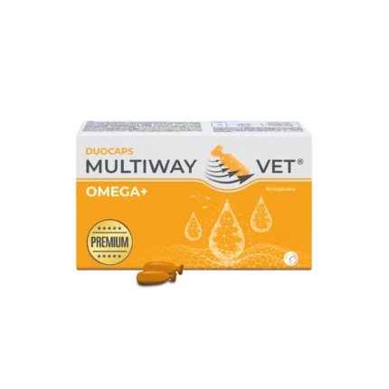 Suplement MULTIWAY VET DUOCAPS OMEGA+ 60 kapsułek – kwasy omega i tauryna dla psa i kota
