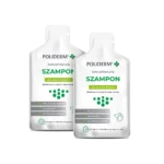 Saszetka 15ml specjalistycznego szamponu POLIDERM dla psów i kotów – preparat na stany zapalne, łojotok i infekcje skóry.