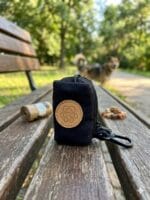 Saszetka na woreczki na odchody dla psa Velvet czarna VETKA
