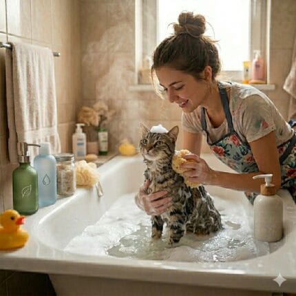Szampon dla kota, jak wykąpać kota